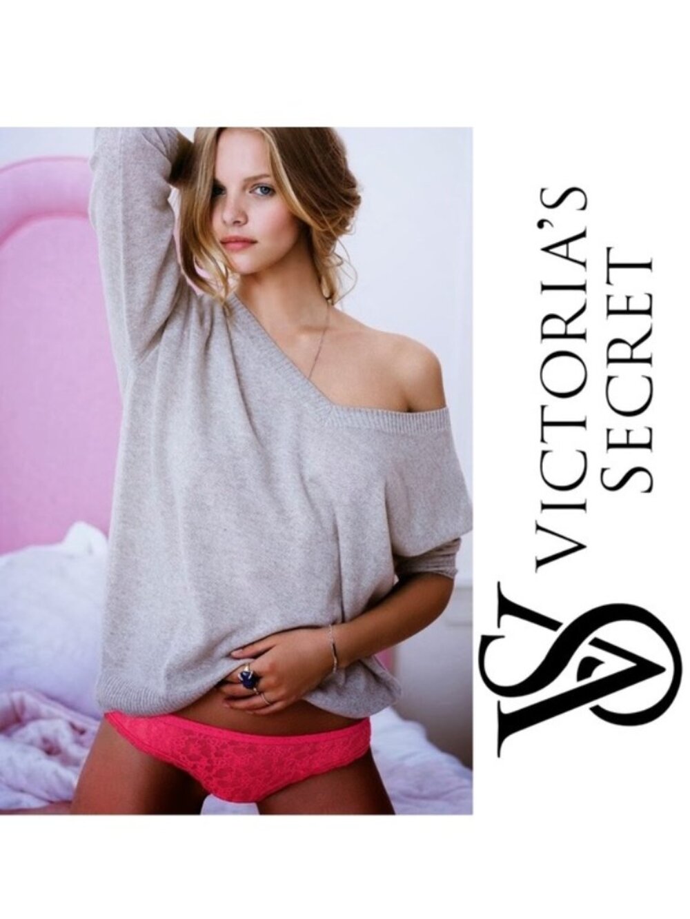 Victoria's Secret | Hot Pink Lace Hiphugger Panties | Size Extra Large